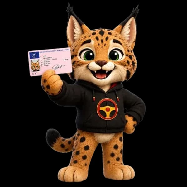 El lince de SacaCarnet con el vehículo del recuperar puntos