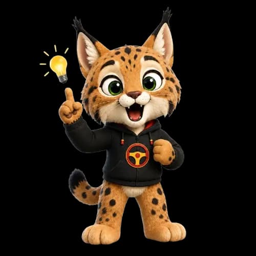 La mascota de SacaCarnet con una idea para aprobar el teórico